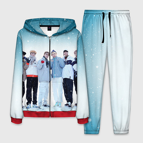 Мужской костюм Stray Kids winter / 3D-Красный – фото 1