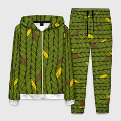 Костюм мужской Вязаное полотно, цвет: 3D-белый