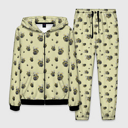 Костюм мужской Пчелки - паттерн, цвет: 3D-черный