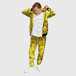 Костюм мужской Золотые ромбы, цвет: 3D-черный — фото 2