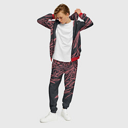Костюм мужской Бордовое граффити, цвет: 3D-красный — фото 2
