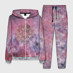 Костюм мужской Мандала гармонии, фиолетовая, космос, цвет: 3D-меланж