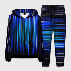 Костюм мужской Neon line stripes, цвет: 3D-черный