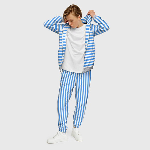 Мужской костюм Тельняшка васильковая ВДВ / 3D-Меланж – фото 3