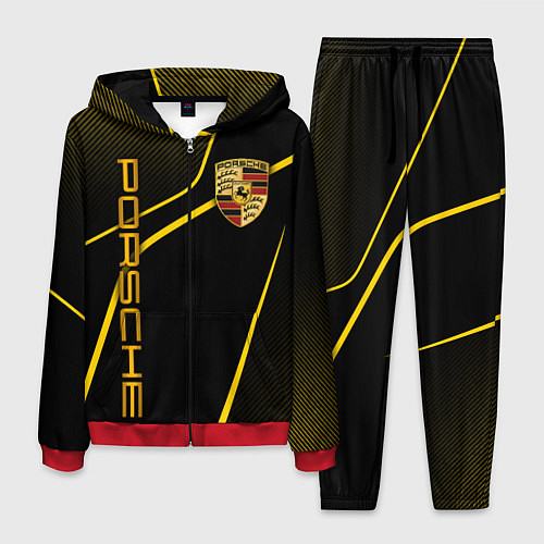 Мужской костюм Porsche - Gold line / 3D-Красный – фото 1