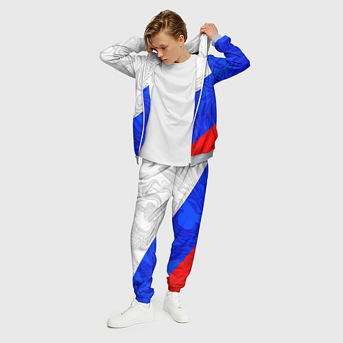 Мужской костюм Сердечко - Россия / 3D-Меланж – фото 3