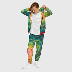 Костюм мужской Даружный градиент плит, цвет: 3D-красный — фото 2