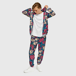 Костюм мужской Черепа и красные розы, цвет: 3D-меланж — фото 2