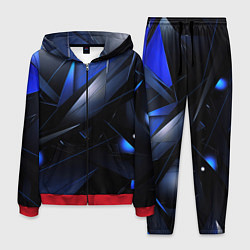 Костюм мужской Blue black background, цвет: 3D-красный
