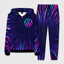 Костюм мужской Volkswagen neon speed lines, цвет: 3D-черный