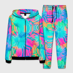 Костюм мужской Кислотный тай-дай: паттерн, цвет: 3D-черный