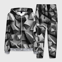 Костюм мужской Белокаменный паттерн, цвет: 3D-меланж