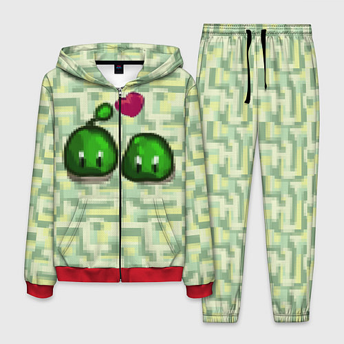 Мужской костюм Зеленые слаймы стардью / 3D-Красный – фото 1