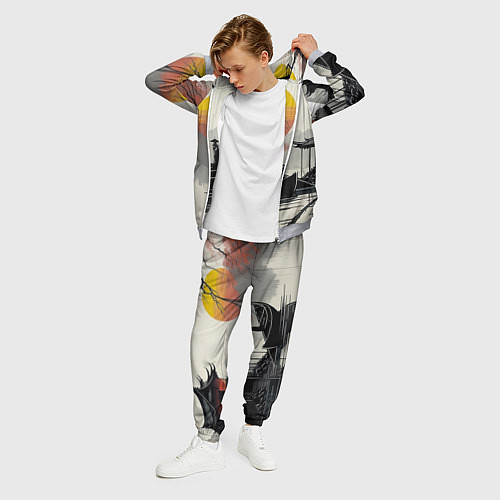 Мужской костюм Красота Японии / 3D-Меланж – фото 3