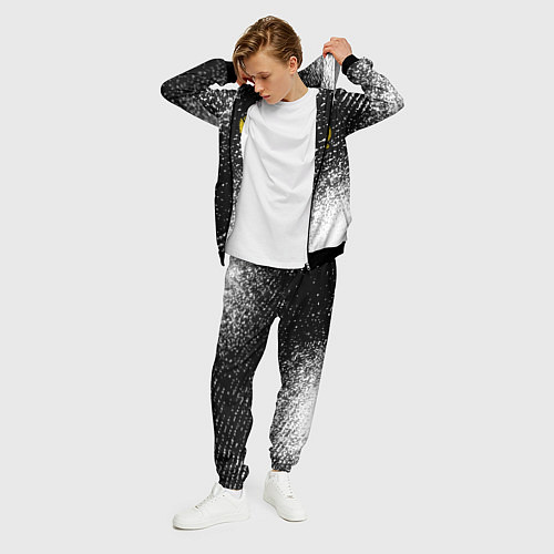 Мужской костюм Продюсер из России и герб РФ: надпись, символ / 3D-Черный – фото 3