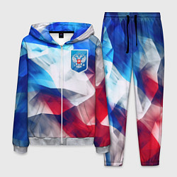 Костюм мужской Абстракция герб России, цвет: 3D-меланж