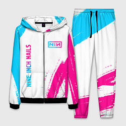 Костюм мужской Nine Inch Nails neon gradient style: надпись, симв, цвет: 3D-черный