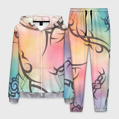 Мужской костюм Трайбл граффити / 3D-Меланж – фото 1