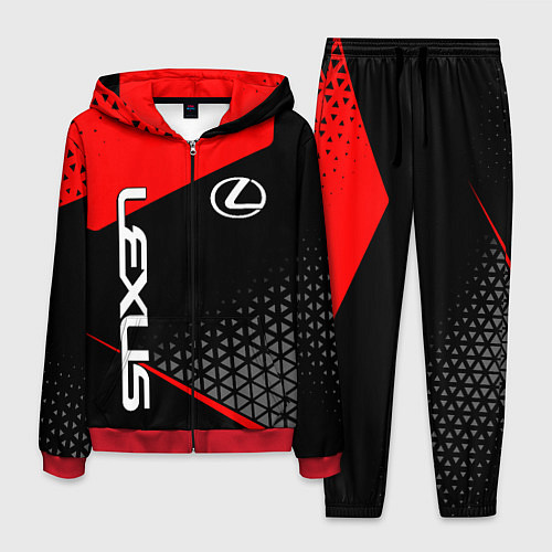 Мужской костюм Lexus - red sportwear / 3D-Красный – фото 1