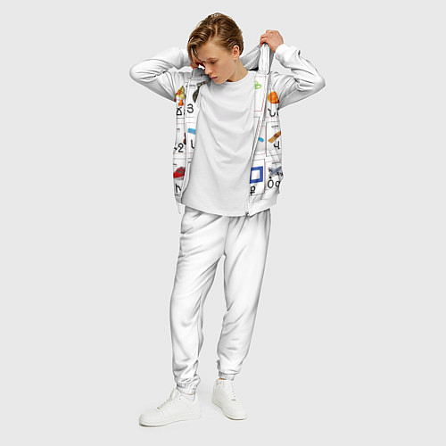 Мужской костюм Армения моя Букварь / 3D-Белый – фото 3