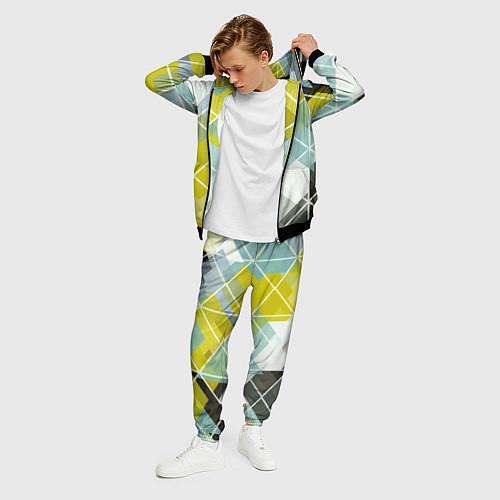 Мужской костюм Твой стиль геометрия / 3D-Черный – фото 3