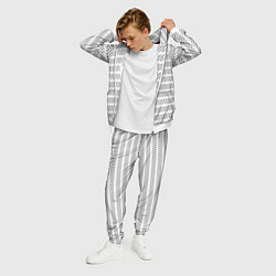 Костюм мужской Атмосфера паттерн белый, цвет: 3D-белый — фото 2