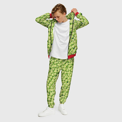 Мужской костюм Узор из теннисных мячей / 3D-Красный – фото 3