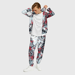 Костюм мужской Лепестки цветущей вишни - сакура, цвет: 3D-белый — фото 2