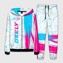 Костюм мужской Geely neon gradient style: по-вертикали, цвет: 3D-черный