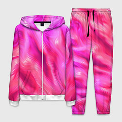 Костюм мужской Pink abstract texture, цвет: 3D-белый