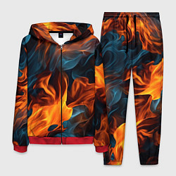 Костюм мужской Пламя огня, цвет: 3D-красный