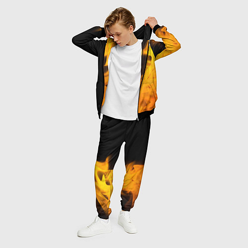 Мужской костюм Dongfeng - gold gradient: по-вертикали / 3D-Черный – фото 3