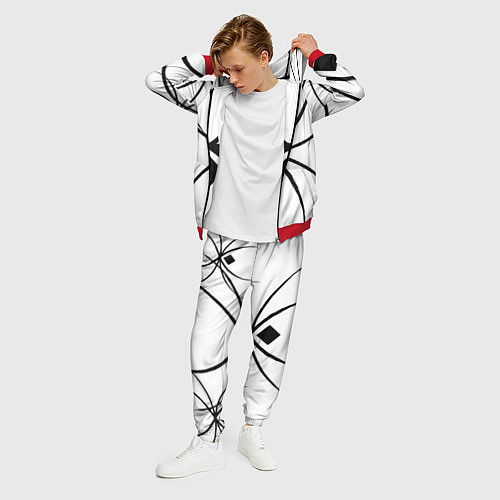 Мужской костюм Пауки узор / 3D-Красный – фото 3