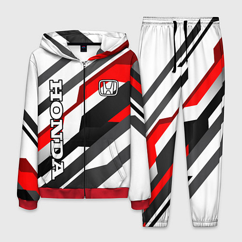 Мужской костюм Honda - red and white / 3D-Красный – фото 1