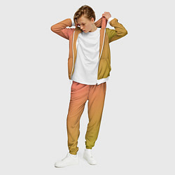 Костюм мужской Градиент розово-зеленый груша, цвет: 3D-белый — фото 2