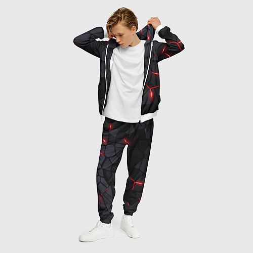 Мужской костюм Citroen - плиты с эффектом свечения / 3D-Белый – фото 3