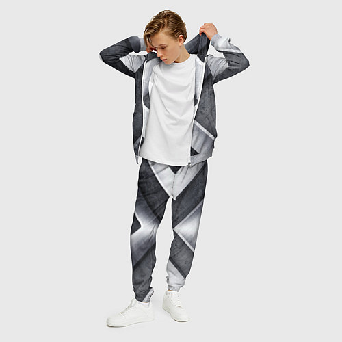 Мужской костюм Стальные блоки / 3D-Меланж – фото 3