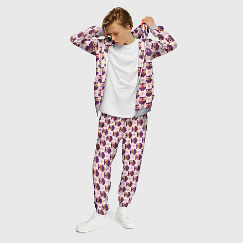 Мужской костюм Сова и цветок / 3D-Меланж – фото 3