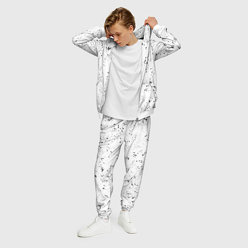 Мужской костюм Behemoth glitch на светлом фоне вертикально / 3D-Белый – фото 3