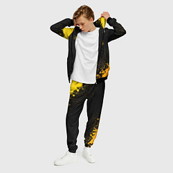 Костюм мужской Burzum - gold gradient вертикально, цвет: 3D-черный — фото 2