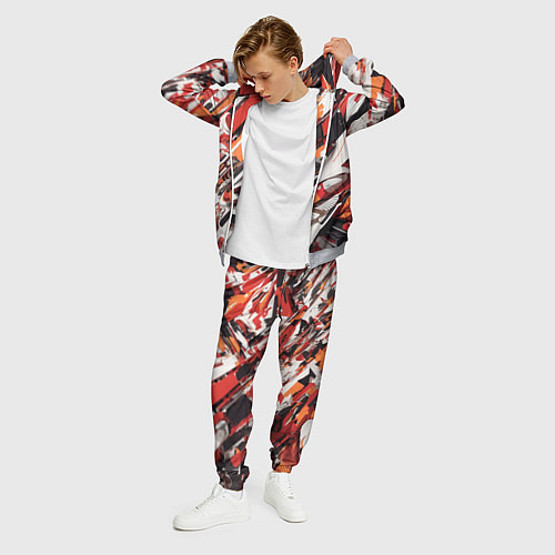 Мужской костюм Абстракционная иллюстрация / 3D-Меланж – фото 3