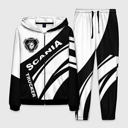 Костюм мужской Scania дальнобойщик, цвет: 3D-черный