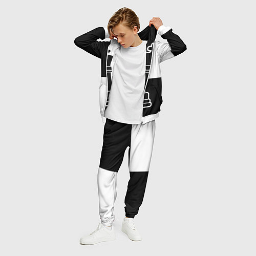 Мужской костюм Шахматы - ферзь / 3D-Белый – фото 3