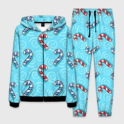 Костюм мужской Новогодний леденец трость, цвет: 3D-черный