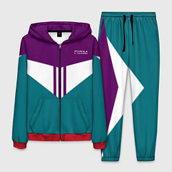 Костюм мужской FIRM темная сирень и бирюза, цвет: 3D-красный