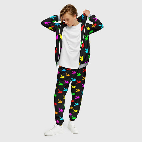Мужской костюм Playboy pattern неон / 3D-Меланж – фото 3