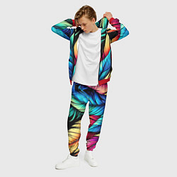Костюм мужской Color feathers - neon, цвет: 3D-красный — фото 2