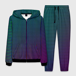 Костюм мужской Неоновые светящиеся полосы, цвет: 3D-черный