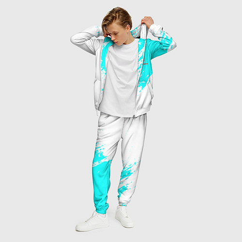 Мужской костюм Citroen краски голубой / 3D-Белый – фото 3
