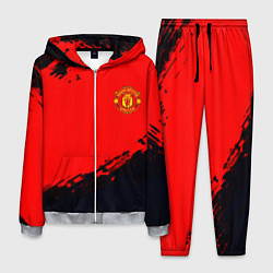 Костюм мужской Manchester United colors sport, цвет: 3D-меланж